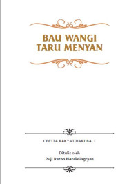 Image of [ebook] Bau Wangi Taru Menyan : Cerita Rakyat dari Bali